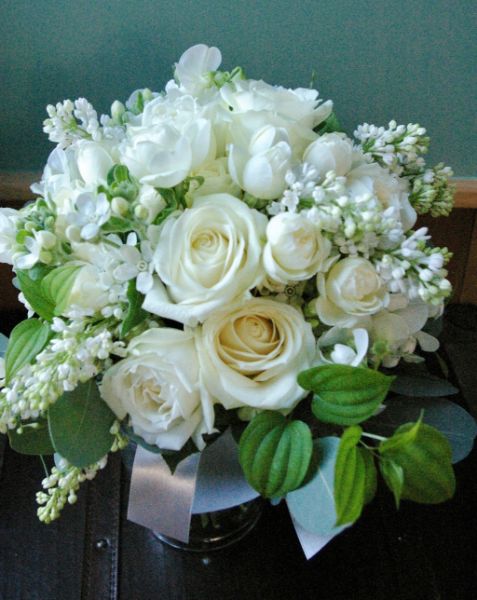 【生花】オーダーメイド/クラッチブーケ(ラウンド)[セットプランClaire01] 【結婚式 フラワー 生花 ブーケ ブートニア オーダーメイド】