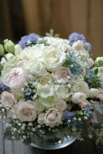 【生花】オーダーメイド/クラッチブーケ(ラウンド)[セットプランClaire01] 【結婚式 フラワー 生花 ブーケ ブートニア オーダーメイド】