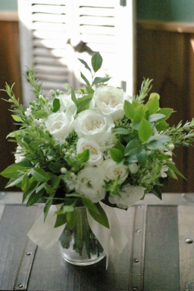 【生花】オーダーメイド/クラッチブーケ(ラウンド)[セットプランClaire01] 【結婚式 フラワー 生花 ブーケ ブートニア オーダーメイド】