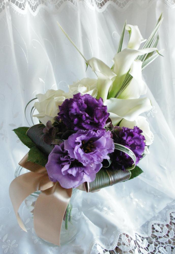 【生花】オーダーメイド/クラッチブーケ(アーム)[セットプランClaire02] 【結婚式 フラワー 生花 ブーケ ブートニア オーダーメイド】