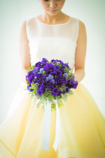 【生花】オーダーメイド/クラッチブーケ(グランアーム・グランラウンド)[セットプランClaire03] 【結婚式 フラワー 生花 ブーケ ブートニア オーダーメイド】