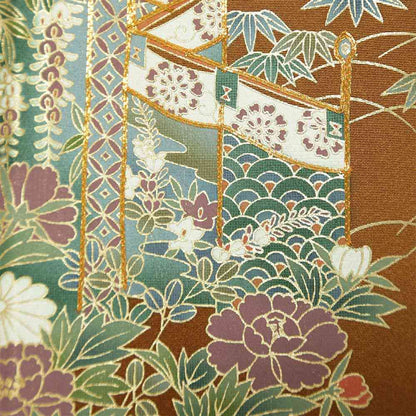 色留袖D-24-c 【結婚式 訪問着 色留袖 レンタル】