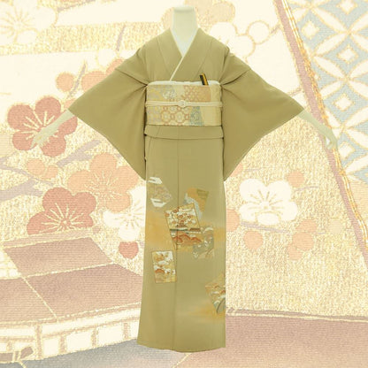 色留袖D-29-c 【結婚式 訪問着 色留袖 レンタル】
