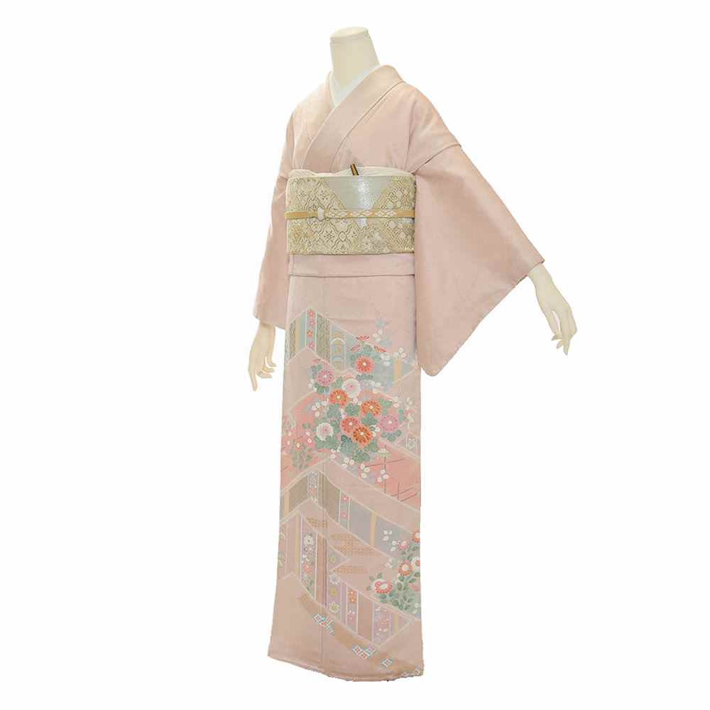 色留袖D-35-c 【結婚式 訪問着 色留袖 レンタル】