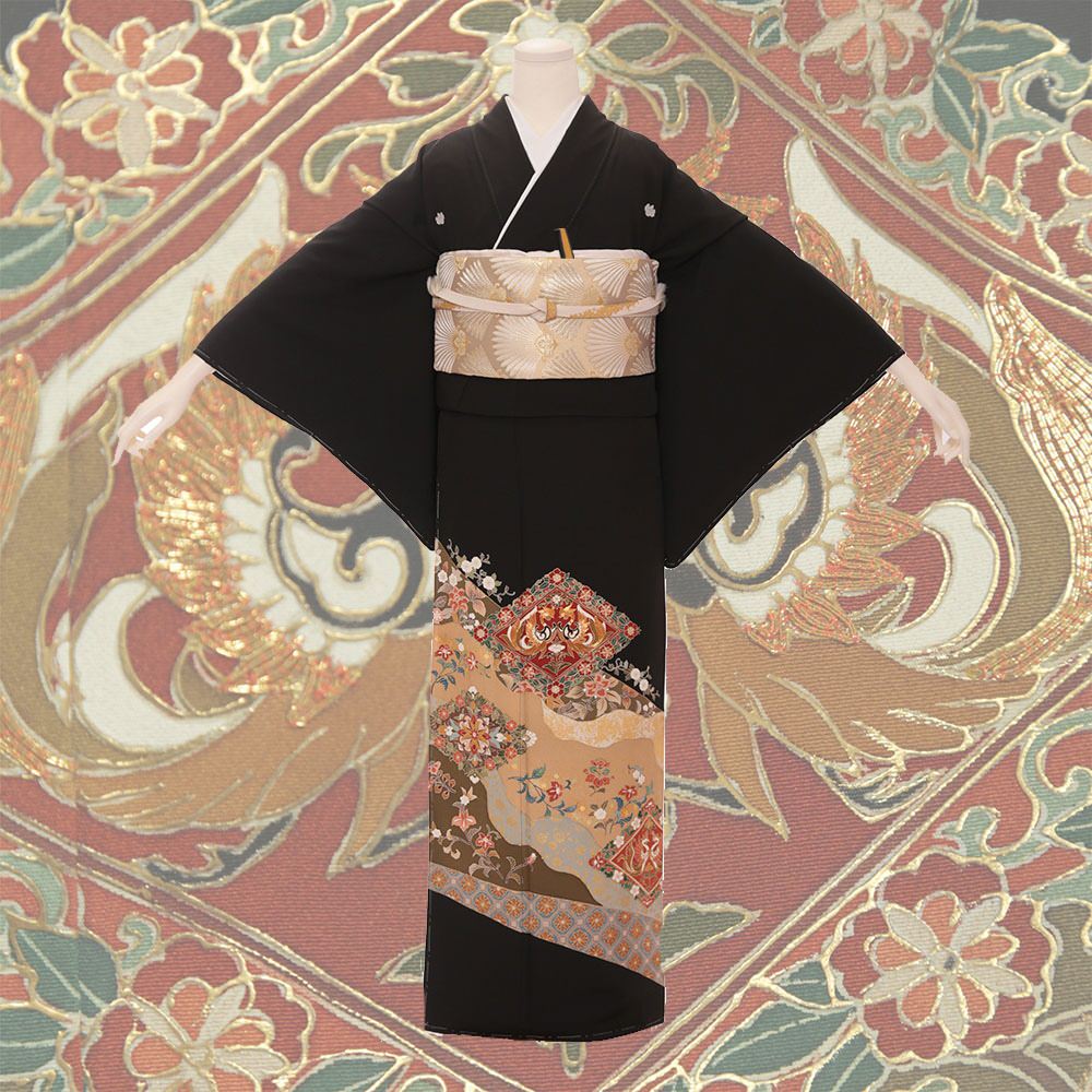 留袖D-48-t 【結婚式 留袖 レンタル】