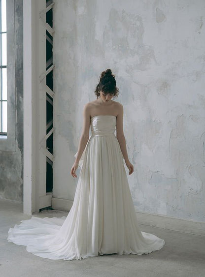 DBW-043【ウェディングドレス レンタル】ロング 【ウェディングドレス レンタル】