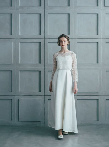 DBW-068【ウェディングドレス レンタル】ロング 【ウェディングドレス レンタル】