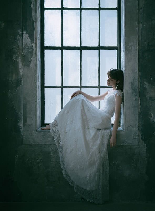 DBW-128【ウェディングドレス レンタル】ロング 【ウェディングドレス レンタル】