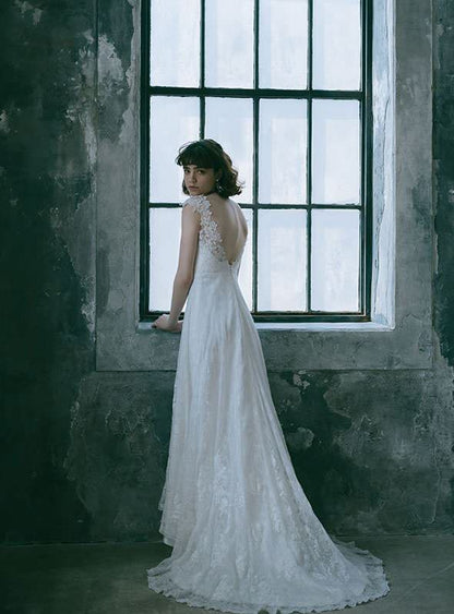 DBW-128【ウェディングドレス レンタル】ロング 【ウェディングドレス レンタル】