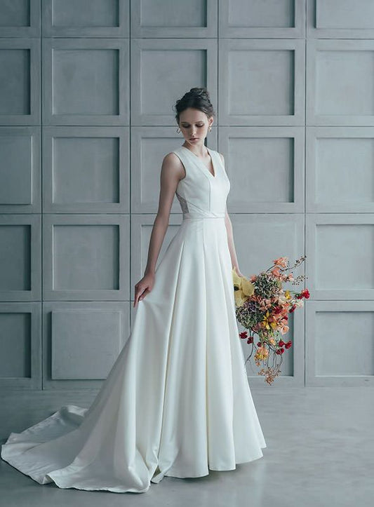 DBW-130【ウェディングドレス レンタル】ロング 【ウェディングドレス レンタル】