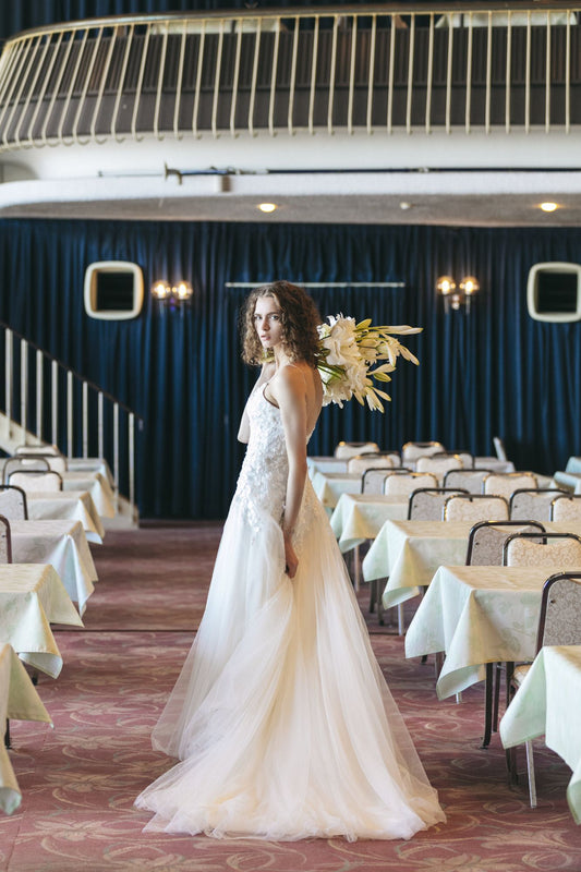 DBW-166【ウェディングドレス レンタル】ロング 【ウェディングドレス レンタル】