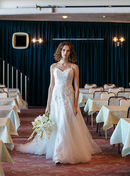 DBW-166【ウェディングドレス レンタル】ロング 【ウェディングドレス レンタル】