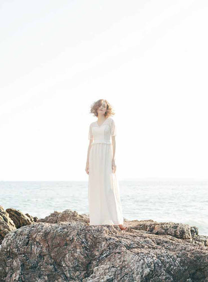 DBW-167【ウェディングドレス レンタル】ロング 【ウェディングドレス レンタル】