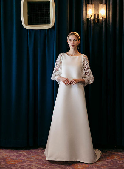 DBW-173【ウェディングドレス レンタル】ロング 【ウェディングドレス レンタル】