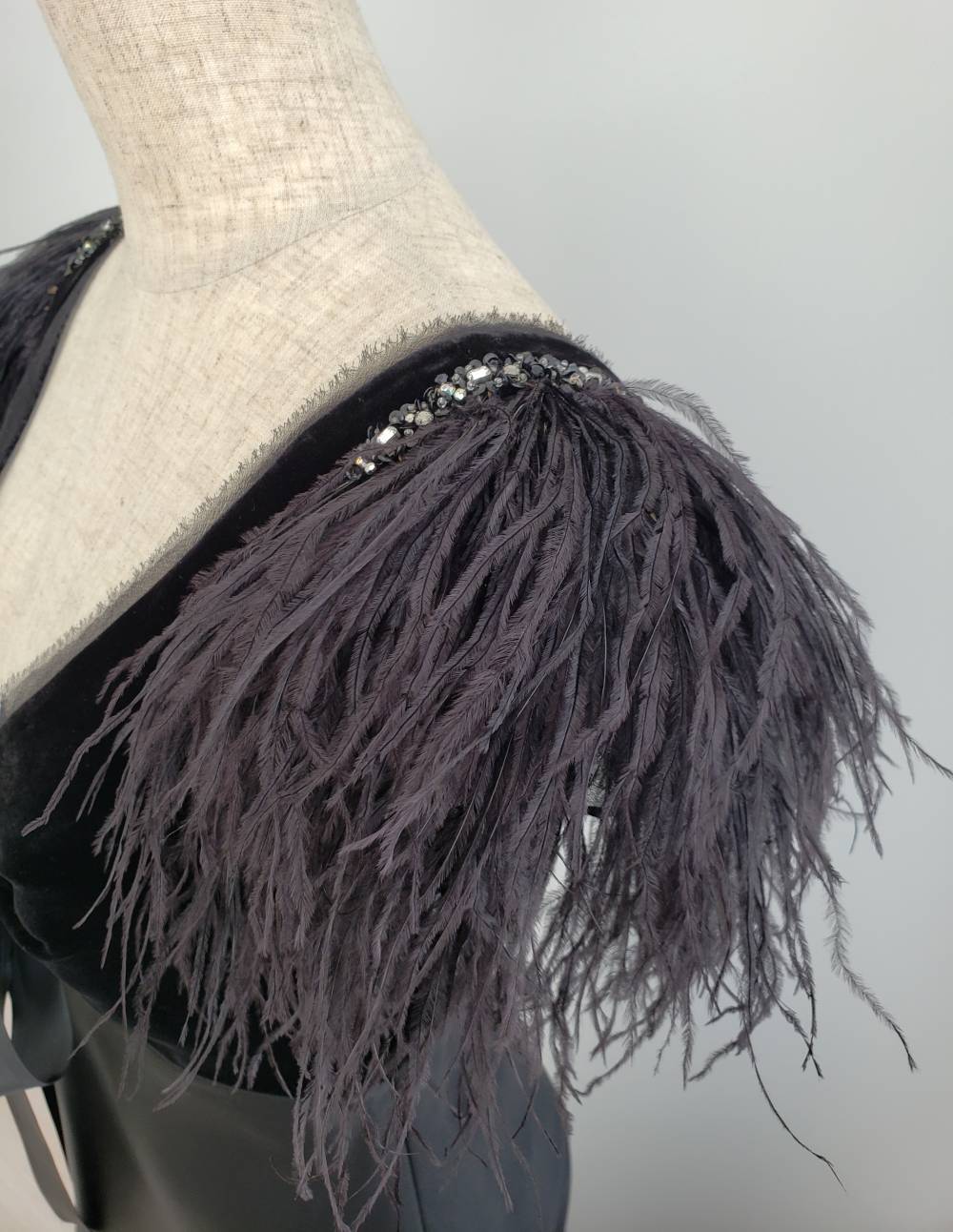 Dorian Hoブラックフォーマルドレス(ファー) 【結婚式 フォーマルドレス レンタル】