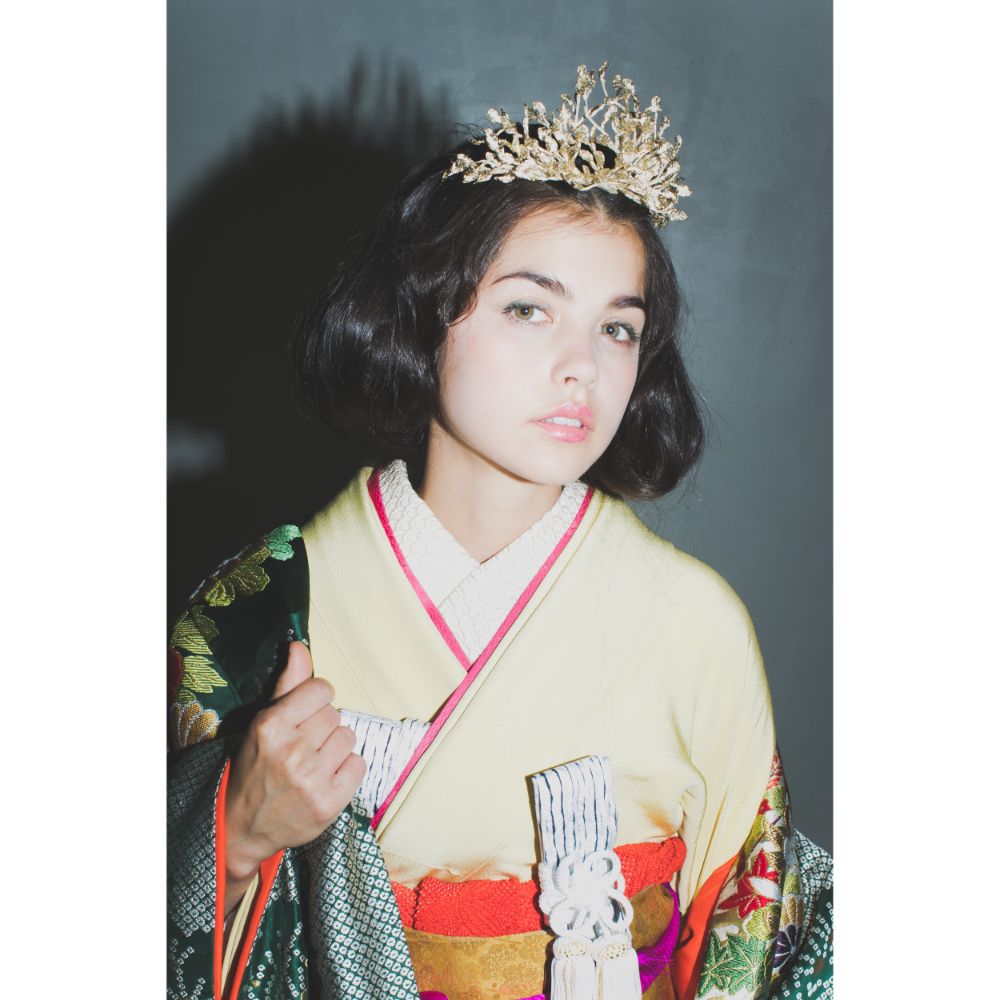 緞子織飛翔緑幔幕 【結婚式 和装 色打掛 レンタル】