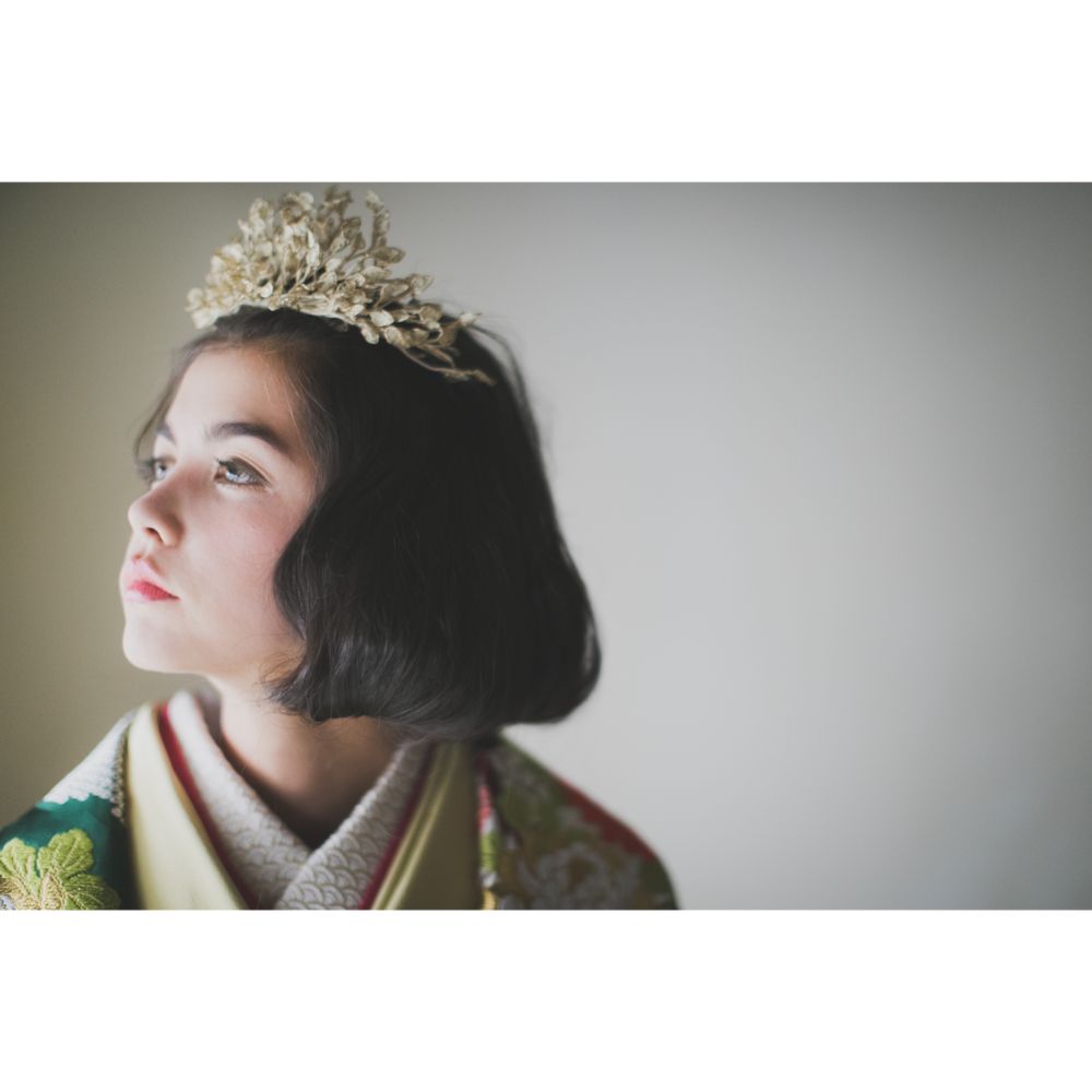 緞子織飛翔緑幔幕 【結婚式 和装 色打掛 レンタル】