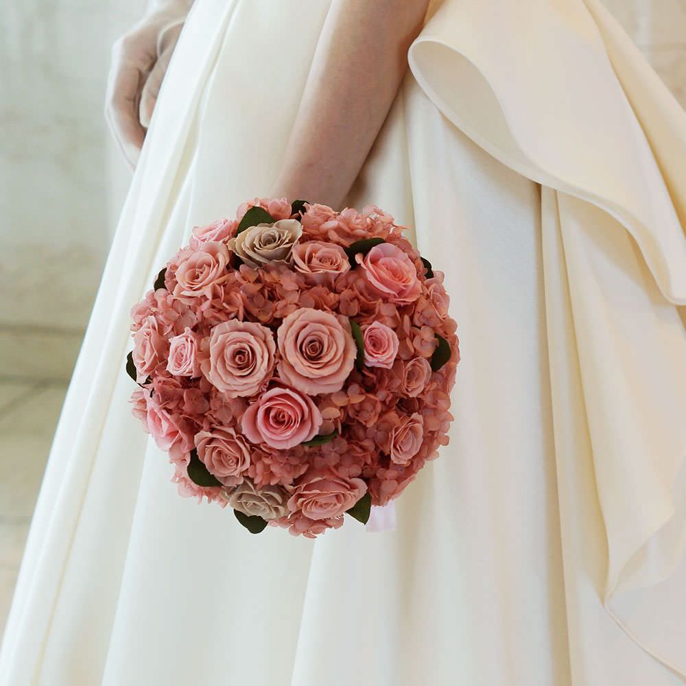 【プリザーブド】オーダーメイドブーケ(ブートニア付) 【結婚式 フラワー ドライフラワー ブーケ ブートニア オーダーメイド】