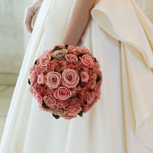 【プリザーブド】オーダーメイドブーケ(ブートニア付) 【結婚式 フラワー ドライフラワー ブーケ ブートニア オーダーメイド】