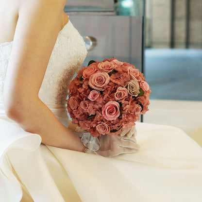 【プリザーブド】オーダーメイドブーケ(ブートニア付) 【結婚式 フラワー ドライフラワー ブーケ ブートニア オーダーメイド】