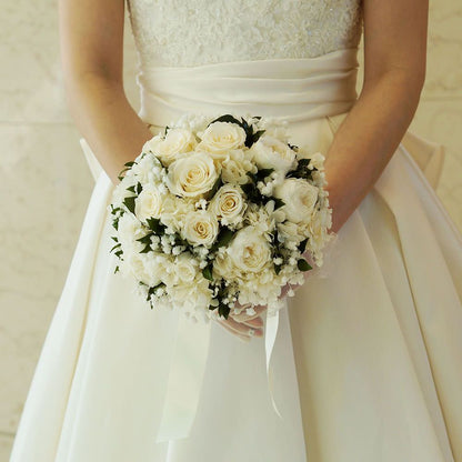 【プリザーブド】オーダーメイドブーケ(ブートニア付) 【結婚式 フラワー ドライフラワー ブーケ ブートニア オーダーメイド】