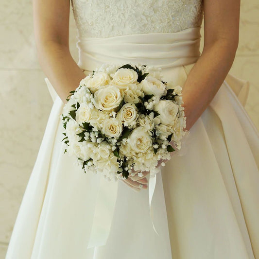 【プリザーブド】オーダーメイドブーケ(ブートニア付) 【結婚式 フラワー ドライフラワー ブーケ ブートニア オーダーメイド】