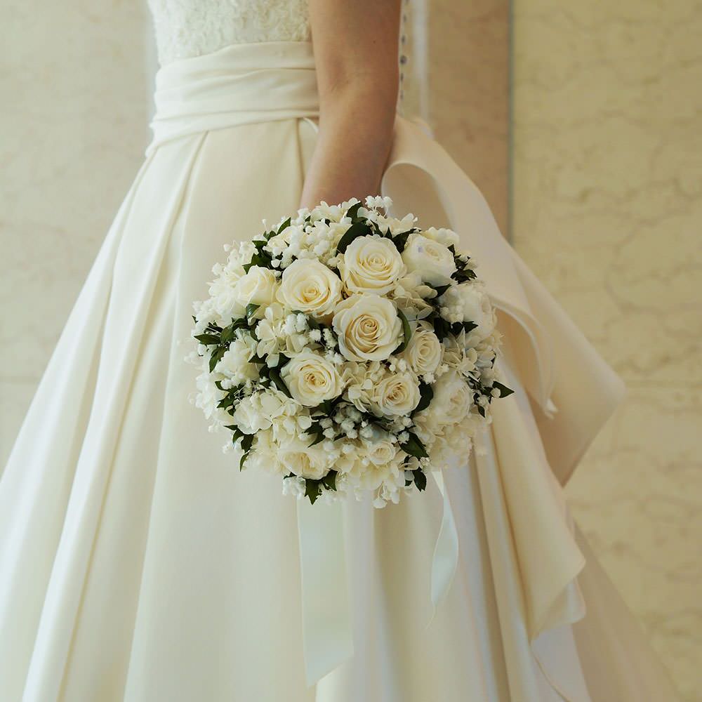 【プリザーブド】オーダーメイドブーケ(ブートニア付) 【結婚式 フラワー ドライフラワー ブーケ ブートニア オーダーメイド】