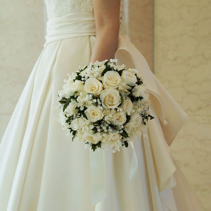 【プリザーブド】オーダーメイドブーケ(ブートニア付) 【結婚式 フラワー ドライフラワー ブーケ ブートニア オーダーメイド】
