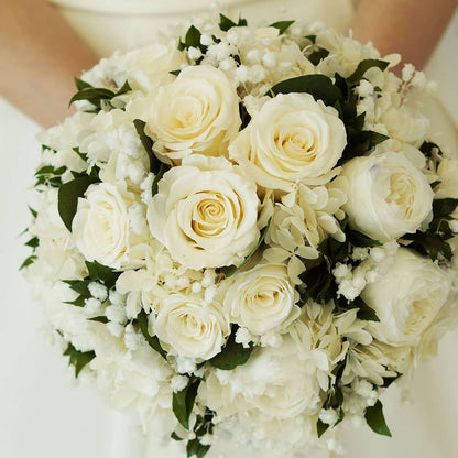 【プリザーブド】オーダーメイドブーケ(ブートニア付) 【結婚式 フラワー ドライフラワー ブーケ ブートニア オーダーメイド】