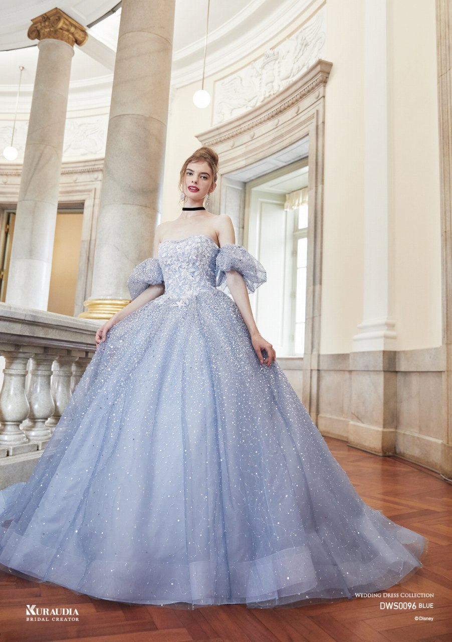 DWS0096Blue【結婚式 カラードレス レンタル】