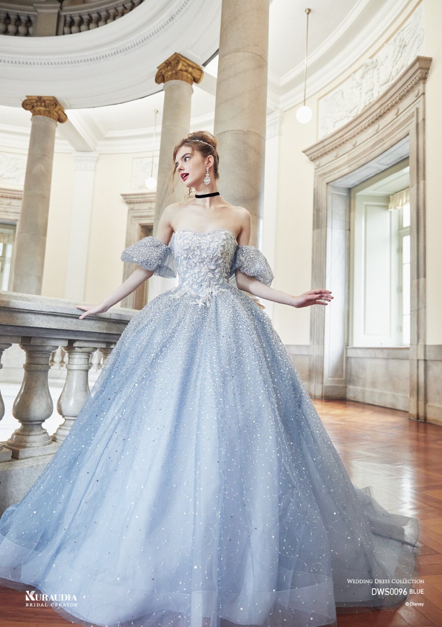 DWS0096Blue【結婚式 カラードレス レンタル】