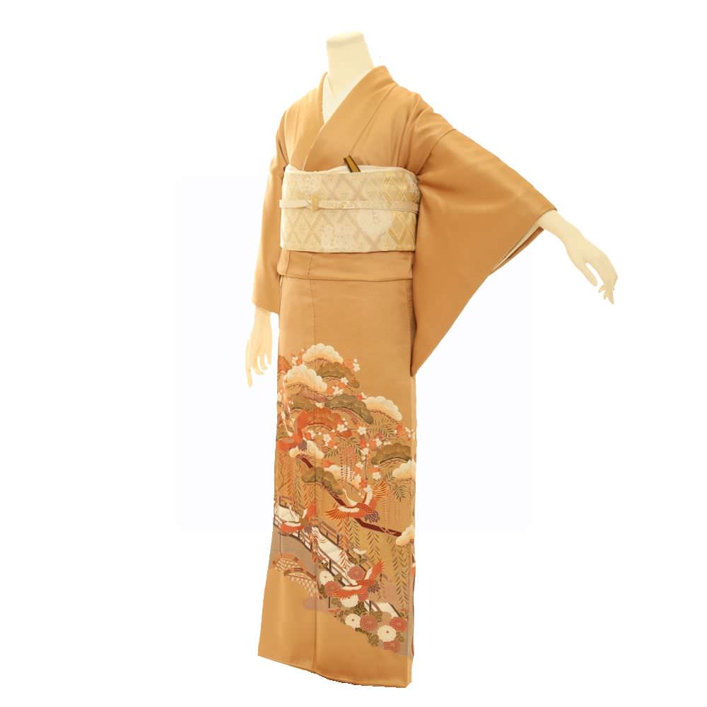 色留袖E-08-c 【結婚式 訪問着 色留袖 レンタル】