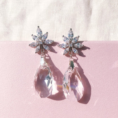 【ピアス】LittleRomance_キュービックジルコニア ピアス/ブライダルアクセサリー 【結婚式 ピアス イヤリング】