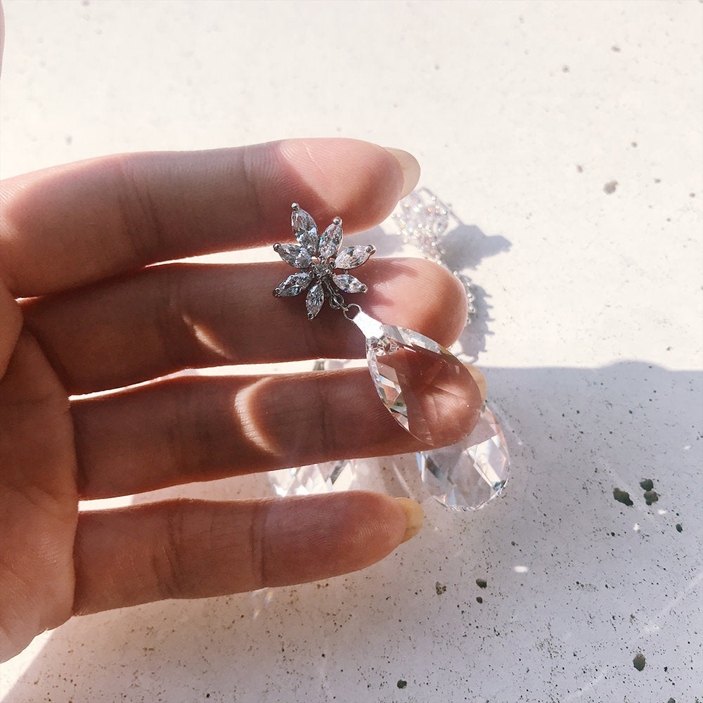 【ピアス】LittleRomance_キュービックジルコニア ピアス/ブライダルアクセサリー 【結婚式 ピアス イヤリング】