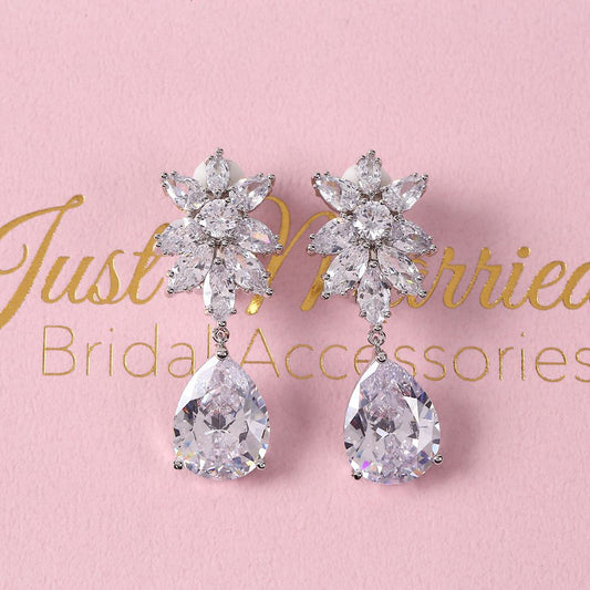 【ピアス】キュービックジルコニア ブライダルピアス 【結婚式 ピアス イヤリング】