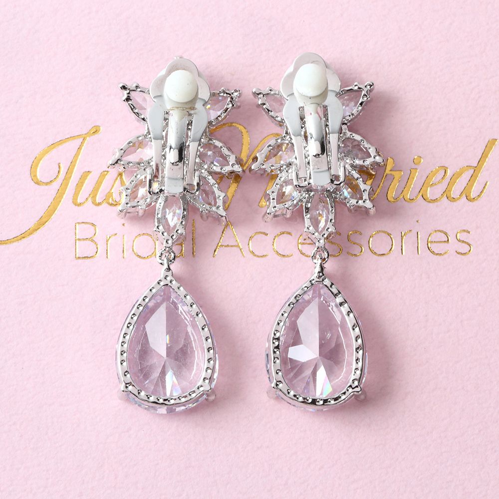【ピアス】キュービックジルコニア ブライダルピアス 【結婚式 ピアス イヤリング】