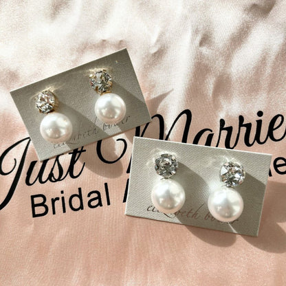 販売【イヤリング】【Elizabeth Bower】Duet Stud ゴールド 【結婚式 ピアス イヤリング】