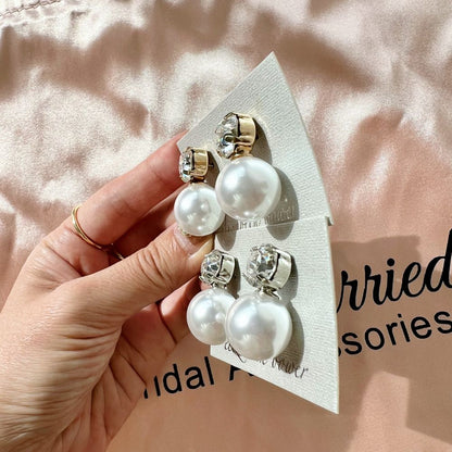 販売【イヤリング】【Elizabeth Bower】Duet Stud ゴールド 【結婚式 ピアス イヤリング】