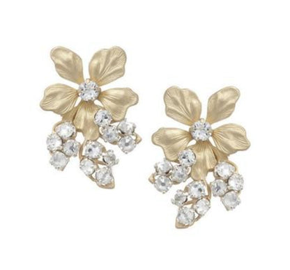 【3泊4日】Elizabeth bower Gabby マットゴールドイヤリング 【結婚式 ピアス イヤリング レンタル】