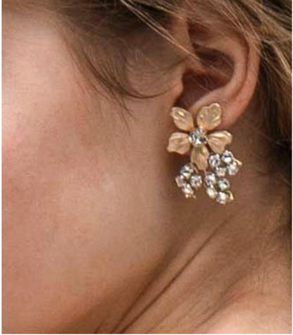 【3泊4日】Elizabeth bower Gabby マットゴールドイヤリング 【結婚式 ピアス イヤリング レンタル】