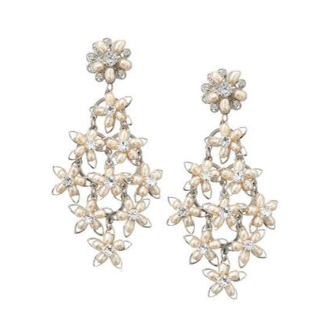 【3泊4日】Elizabeth bower Blush Cascade Chandelier イヤリング 【結婚式 ピアス イヤリング レンタル】