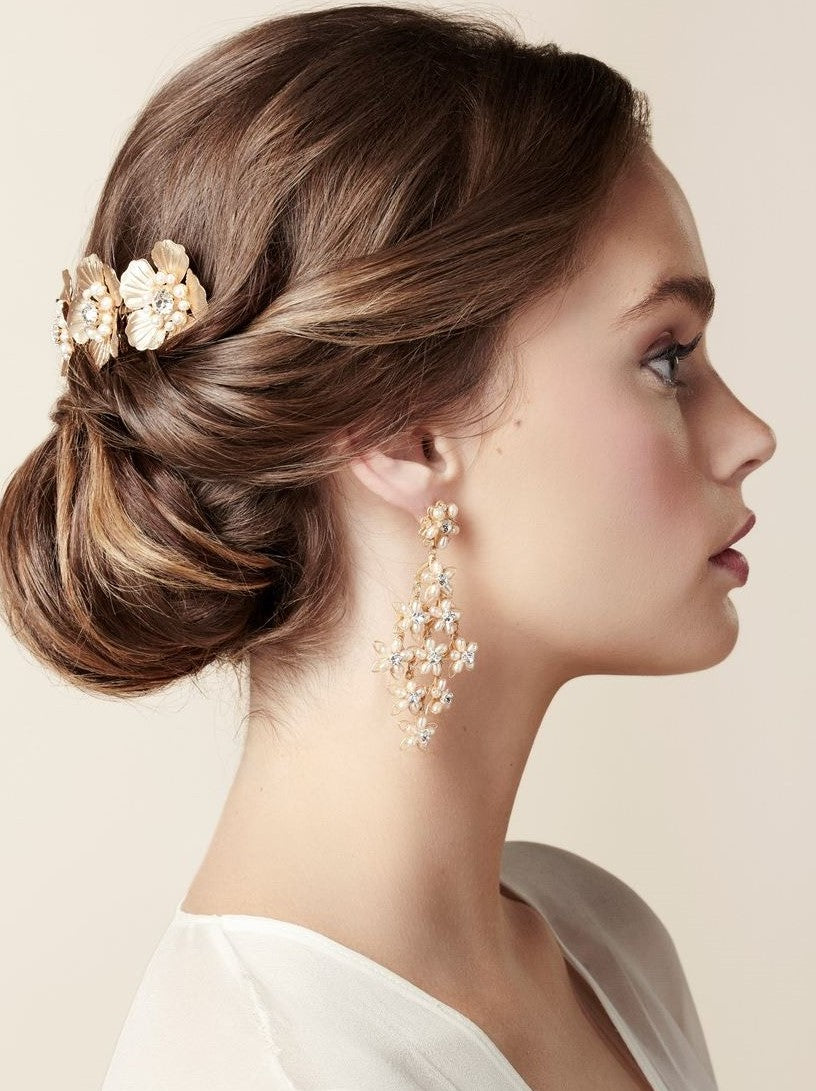 【3泊4日】Elizabeth bower Blush Cascade Chandelier イヤリング 【結婚式 ピアス イヤリング レンタル】