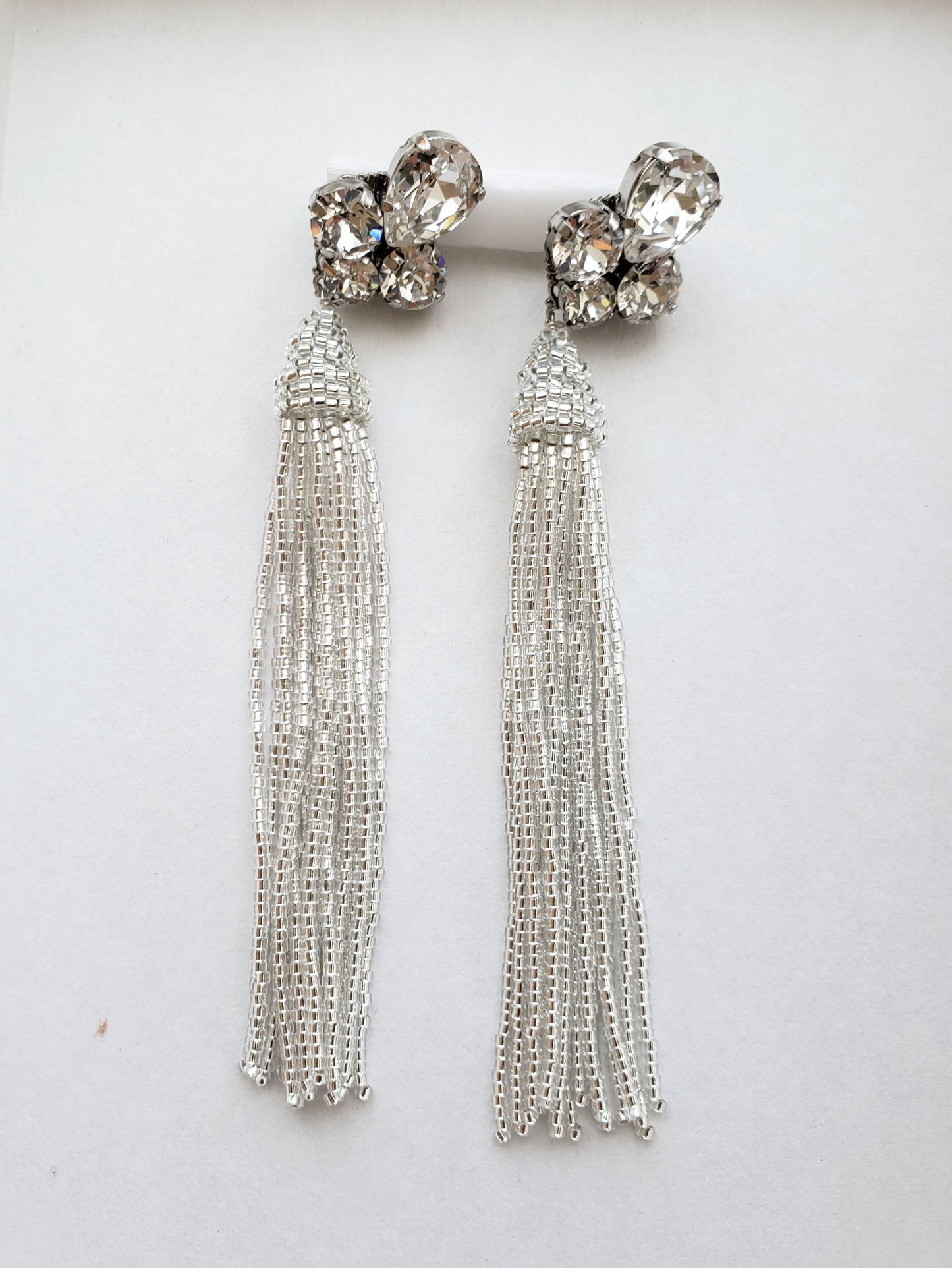 ビーズタッセルピアス デラレンタ風 【結婚式 ピアス イヤリング レンタル】