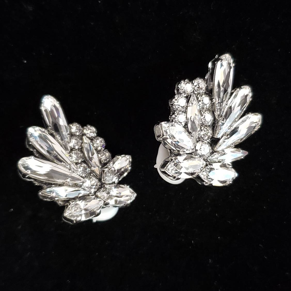 【3泊4日】リーフビジュークリップイヤリング 【結婚式 ピアス イヤリング レンタル】