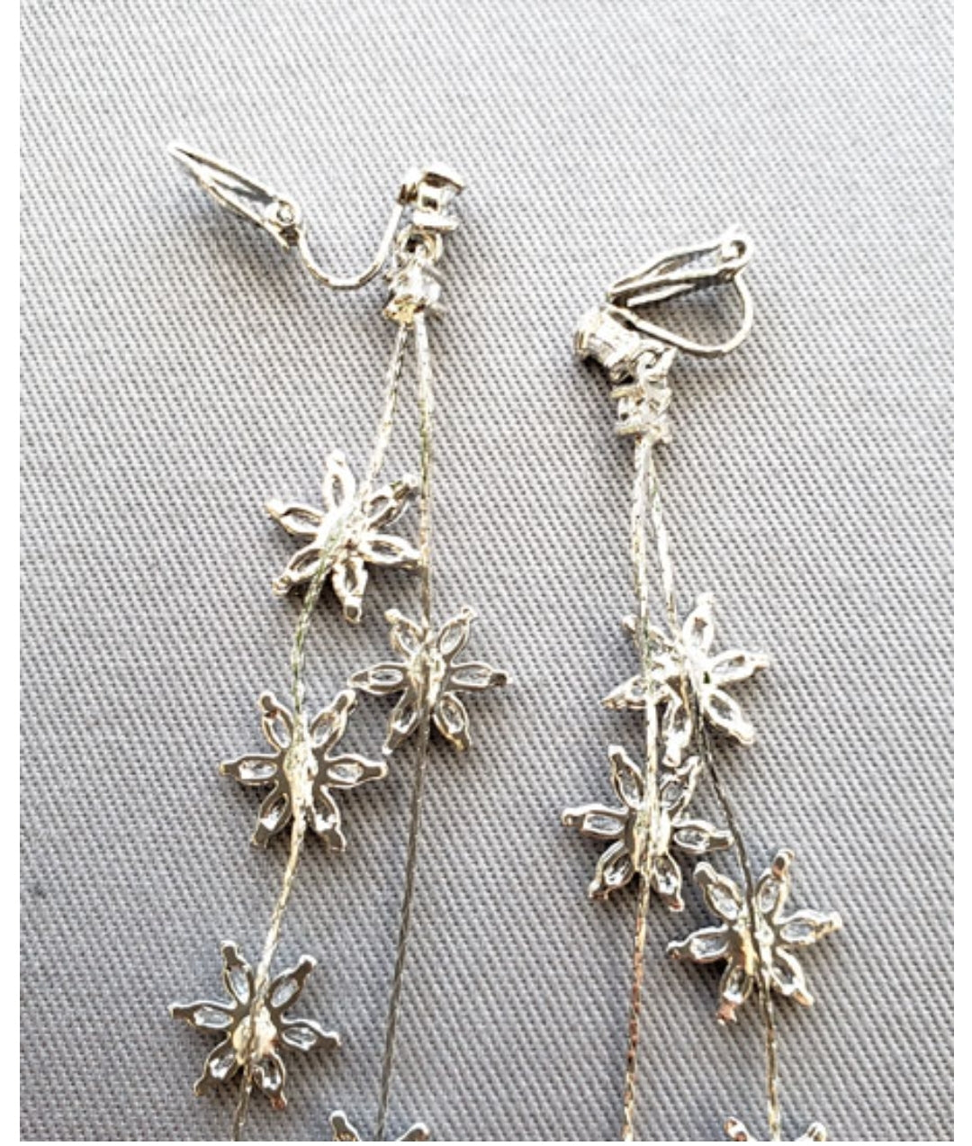 スターモチーフ☆ジルコニアブライダルイヤリング 【結婚式 ピアス イヤリング レンタル】