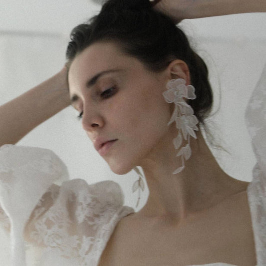 【3泊4日】a.b.Ellie Charlee Floral Tier イヤリング 【結婚式 ピアス イヤリング レンタル】