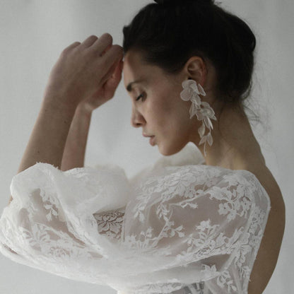 【3泊4日】a.b.Ellie Charlee Floral Tier イヤリング 【結婚式 ピアス イヤリング レンタル】