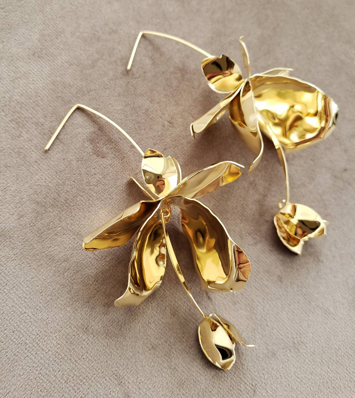 【3泊4日】a.b.Ellie Magnolia Stem Drop ピアス 【結婚式 ピアス イヤリング レンタル】