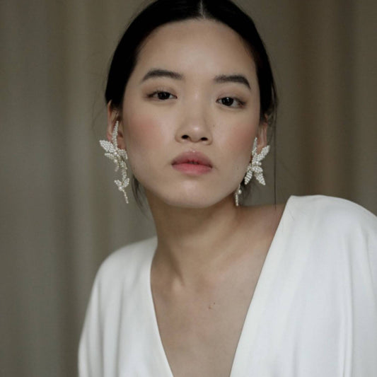【3泊4日】a.b.ellie Harley Pearl Earrings 【結婚式 ピアス イヤリング レンタル】