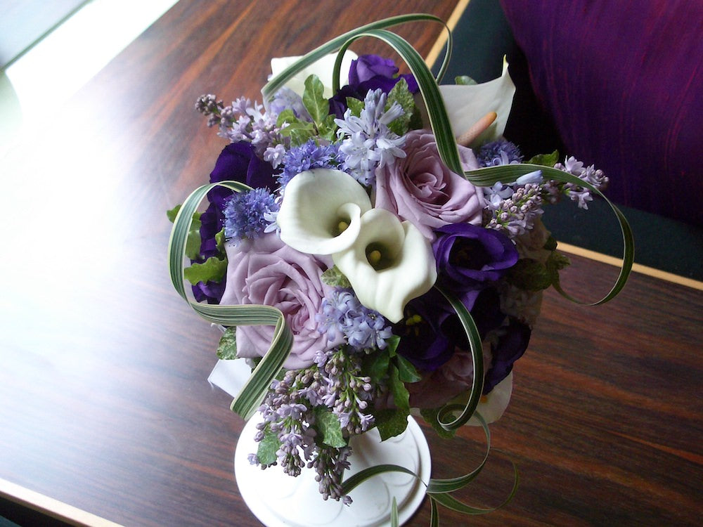 【生花】オーダーメイド/ ラウンドブーケ(グラン・アミューズド)[セットプランEmma02] 【結婚式 フラワー 生花 ブーケ ブートニア オーダーメイド】